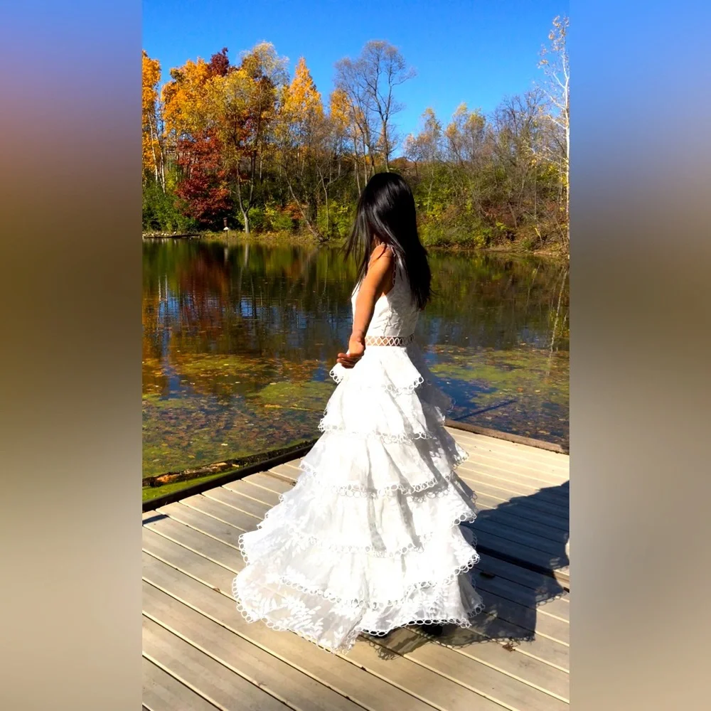 Sandro (Paris ) white dress (no return, final Sale) - Picture 4 of 13